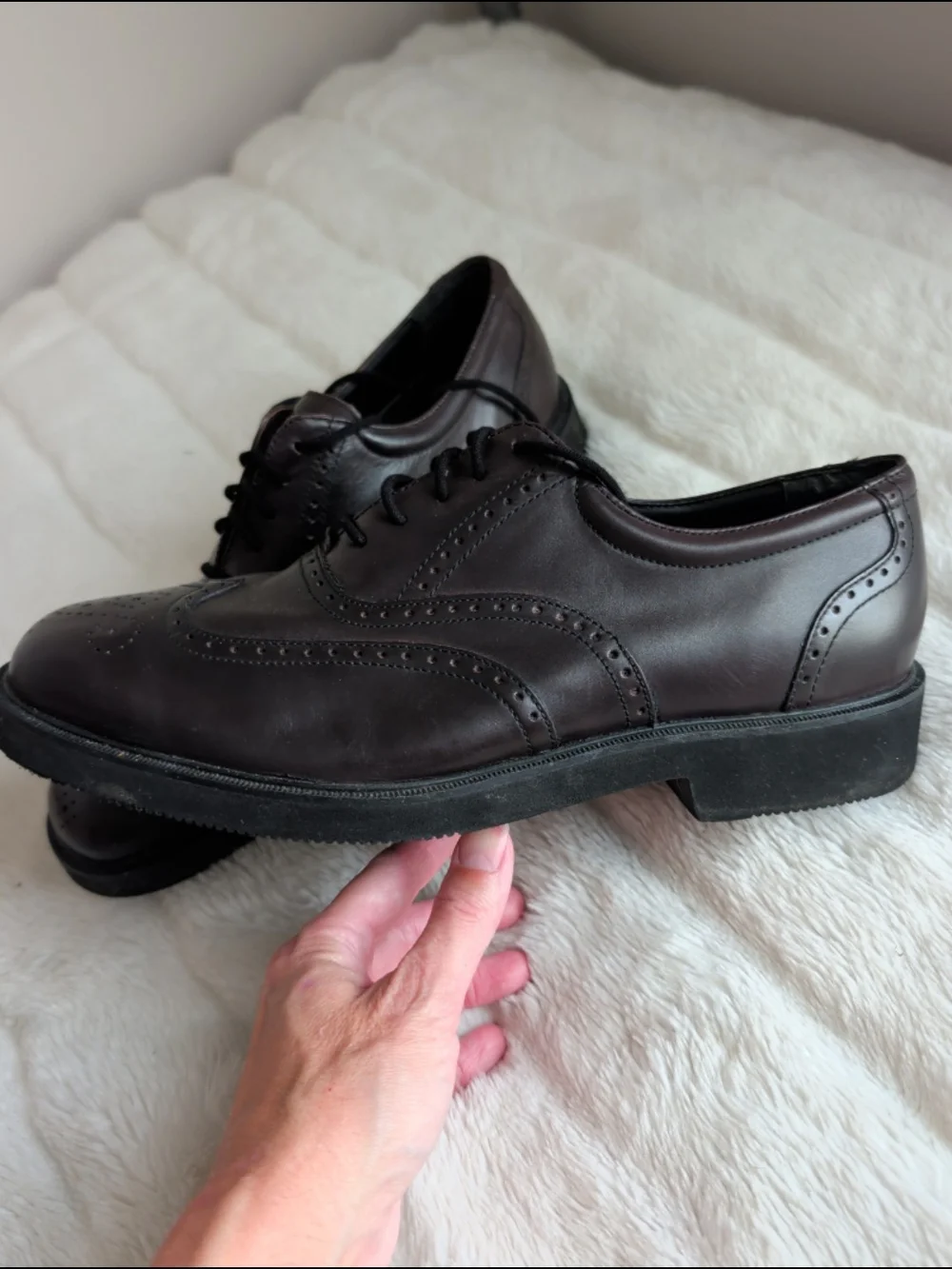 Rockport Dresports Brown Leather Wingtip Oxford Dress Shoes Mens' Sz 10